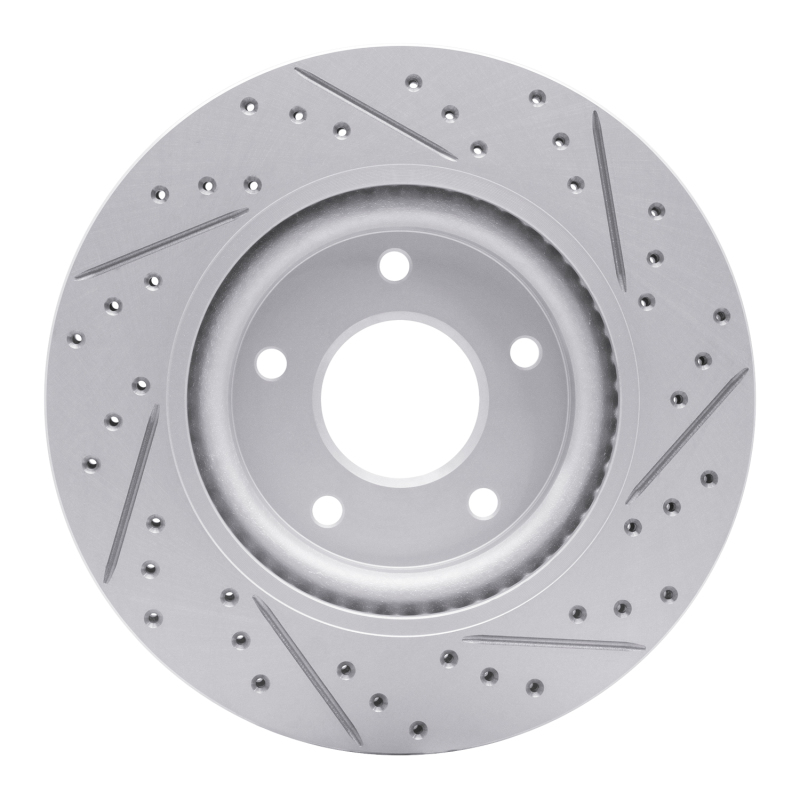 Nissan Sentra Brake Rotor (1) - Front Left - DFC - Drilled & Slotted Geoperformance - `11-`19