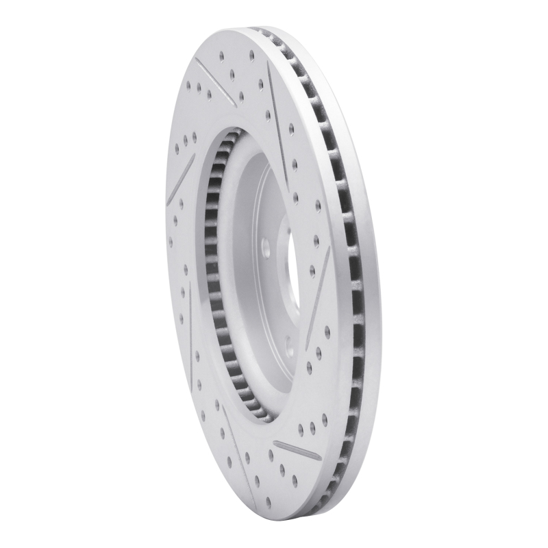 Nissan Sentra Brake Rotor (1) - Front Left - DFC - Drilled & Slotted Geoperformance - `11-`19