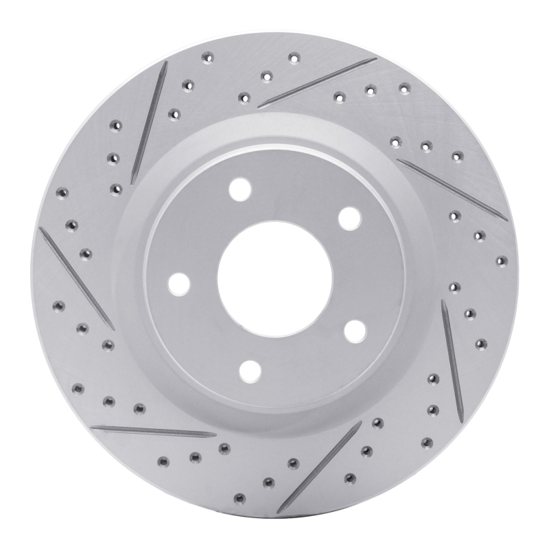 Nissan Sentra Brake Rotor (1) - Front Left - DFC - Drilled & Slotted Geoperformance - `11-`19