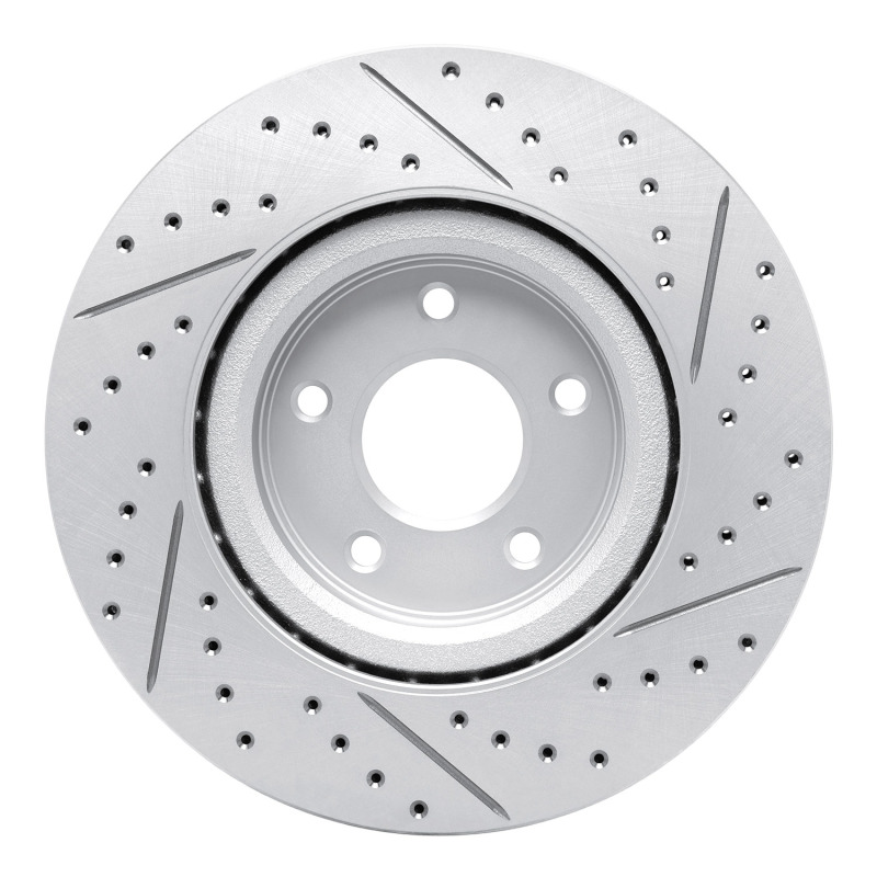 Nissan X-Trail Brake Rotor (1) - Front Left - DFC - Drilled & Slotted Geoperformance - `14-`19