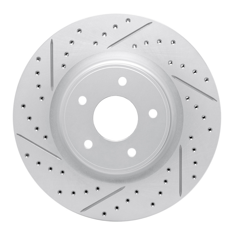 Nissan X-Trail Brake Rotor (1) - Front Left - DFC - Drilled & Slotted Geoperformance - `14-`19