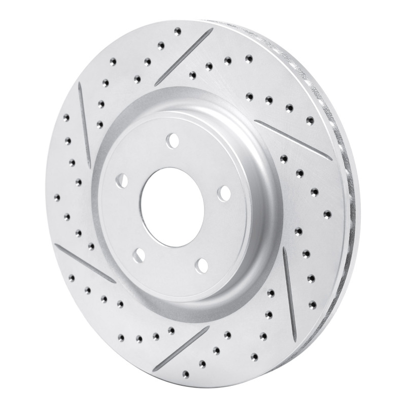 Nissan X-Trail Brake Rotor (1) - Front Left - DFC - Drilled & Slotted Geoperformance - `14-`19