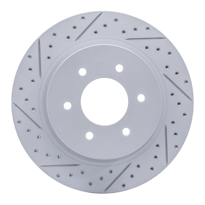 Nissan Titan Xd Brake Rotor (1) - Front Left - DFC - Drilled & Slotted Geoperformance - `16-`24