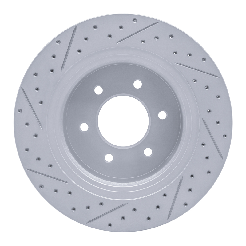 Nissan Titan XD Brake Rotor (1) - Front Right - DFC - Drilled & Slotted Geoperformance - `16-`24