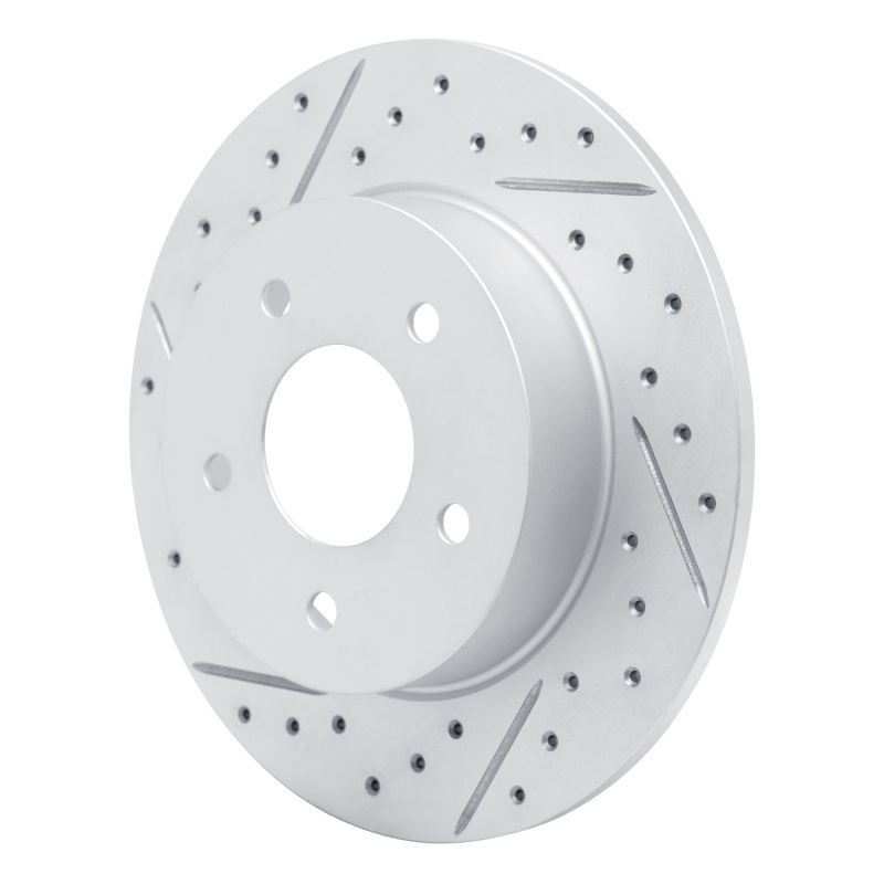 Nissan Sentra Brake Rotor (1) - Rear Left - DFC - Drilled & Slotted Geoperformance Rotor - `19-`26