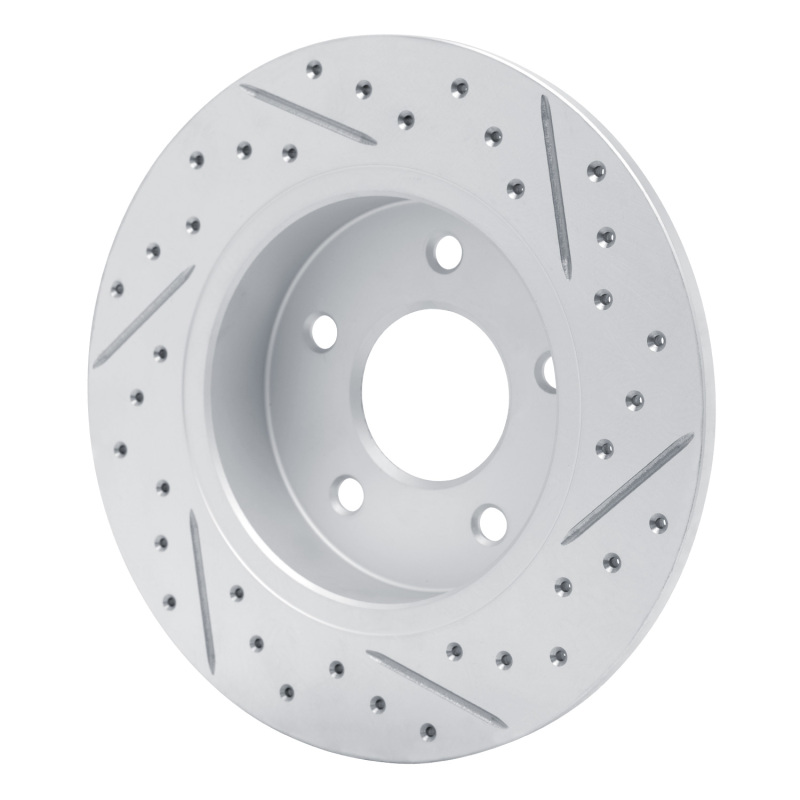 Nissan Sentra Brake Rotor (1) - Rear Left - DFC - Drilled & Slotted Geoperformance Rotor - `19-`26
