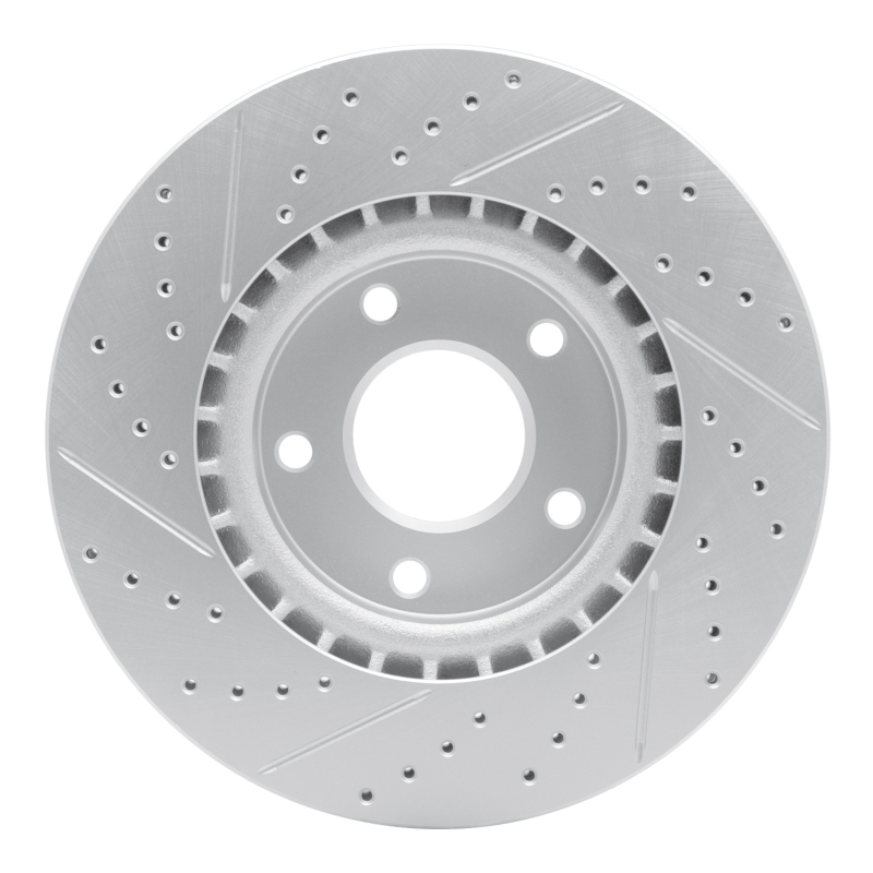 Infiniti G35 Brake Rotor (1) - Front Right - DFC - Geoperformance Drilled & Slotted - `03-`05