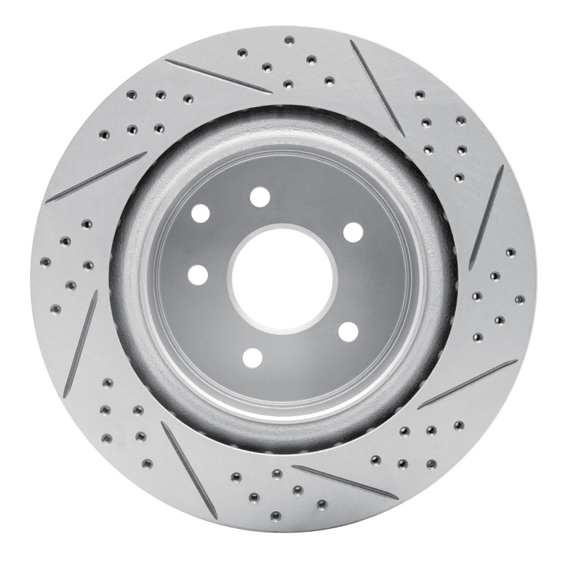 Infiniti G35 Brake Rotor (1) - Rear Left - DFC - Drilled & Slotted Geoperformance - `03-`08