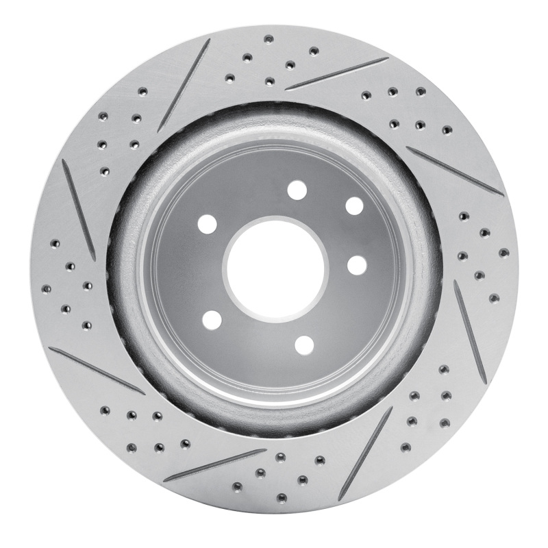 Infiniti G35 Brake Rotor (1) - Rear Right - DFC - Drilled & Slotted Geoperformance - `03-`08
