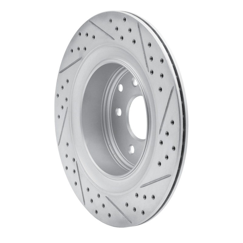 Infiniti G37 Brake Rotor (1) - Rear Left - DFC - Drilled & Slotted Geoperformance - `07-`15