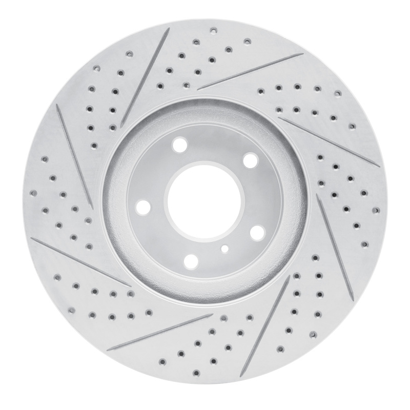 Infiniti G35 Brake Rotor (1) - Front Right - DFC - Drilled & Slotted Geoperformance - `07-`15