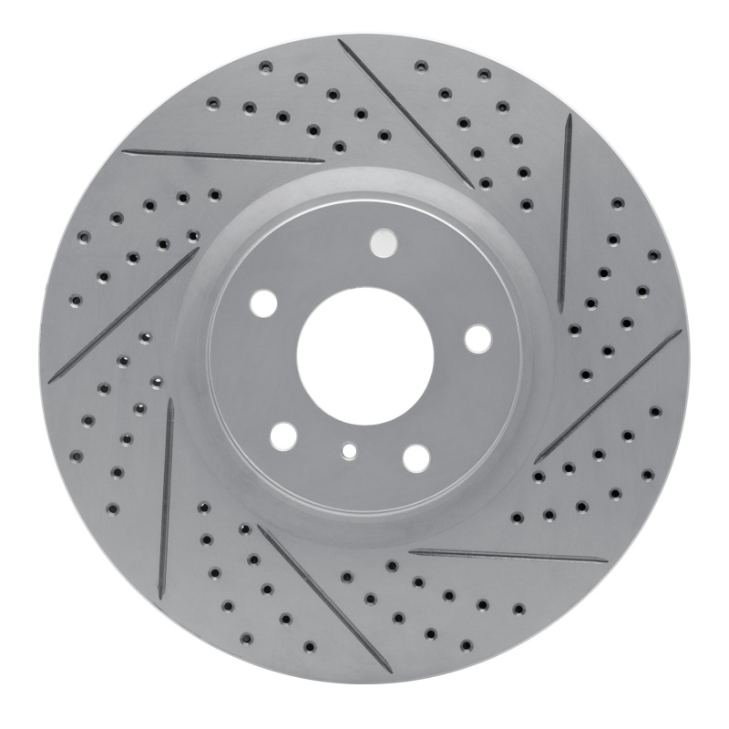 Infiniti G35 Brake Rotor (1) - Front Right - DFC - Drilled & Slotted Geoperformance - `07-`15