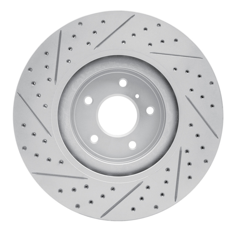 Infiniti Q70L Brake Rotor (1) - Front Right - DFC - Geoperformance - Drilled & Slotted - `08-`25