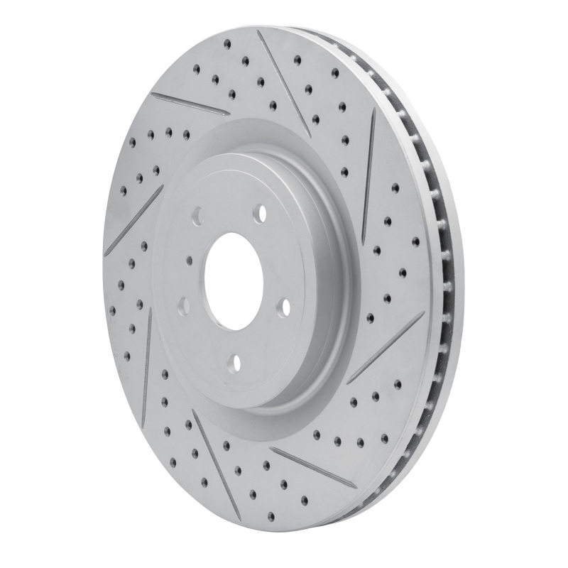 Infiniti Q70L Brake Rotor (1) - Front Right - DFC - Geoperformance - Drilled & Slotted - `08-`25