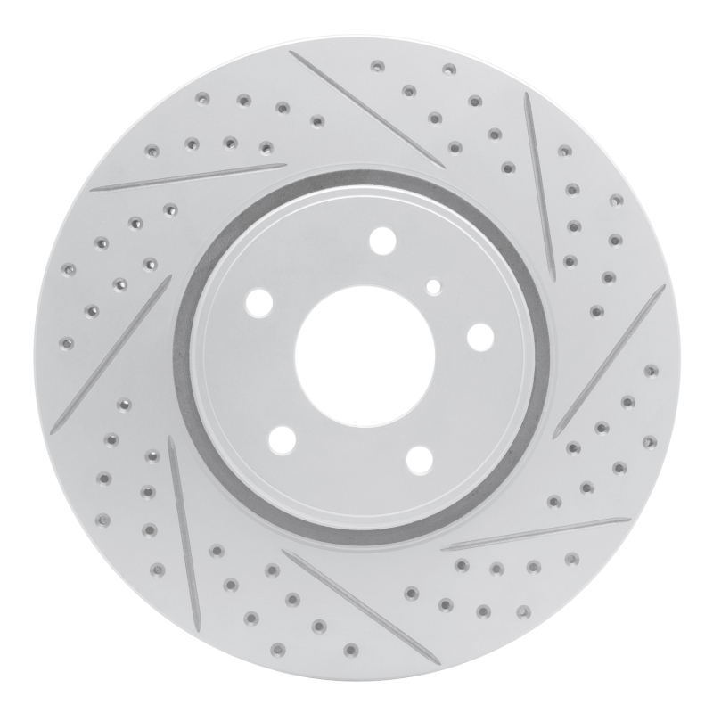 Infiniti Fx35 Brake Rotor (1) - Front Right - DFC - Drilled & Slotted Geoperformance - `05-`14