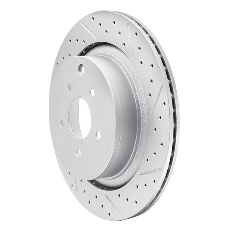 Infiniti Q70 Brake Rotor (1) - Rear Right - DFC - Drilled & Slotted Geoperformance - `09-`24