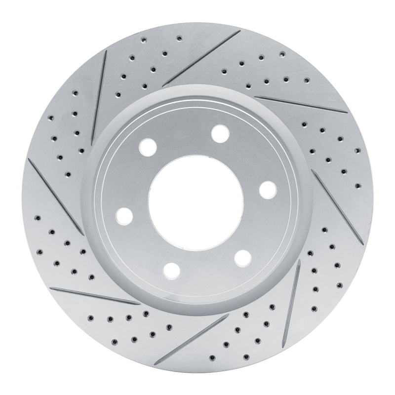 Infiniti QX80 Brake Rotor (1) - Front Left - DFC - Geoperformance, Drilled & Slotted - `07-`24