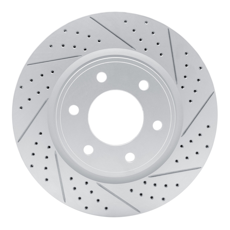 Infiniti Qx56 Brake Rotor (1) - Front Right - DFC - Geoperformance Drilled & Slotted - `07-`24