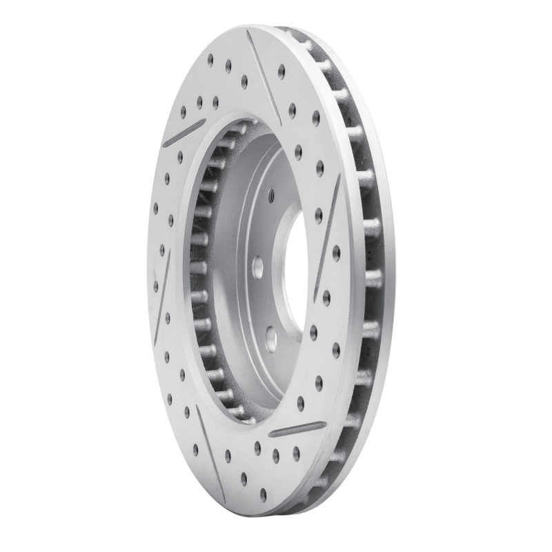 Dodge Colt Brake Rotor (1) - Front Left - DFC - Drilled & Slotted Geoperformance - `88-`07