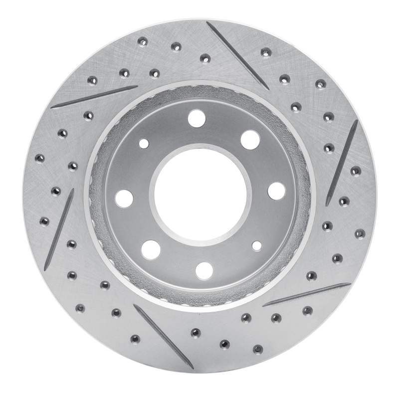 Dodge Colt Brake Rotor (1) - Front Left - DFC - Drilled & Slotted Geoperformance - `88-`07
