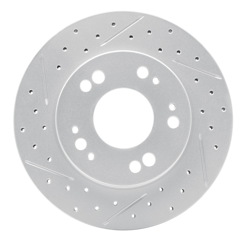 Chrysler Sebring Brake Rotor (1) - Front Left - DFC - Drilled & Slotted Geoperformance - `90-`05
