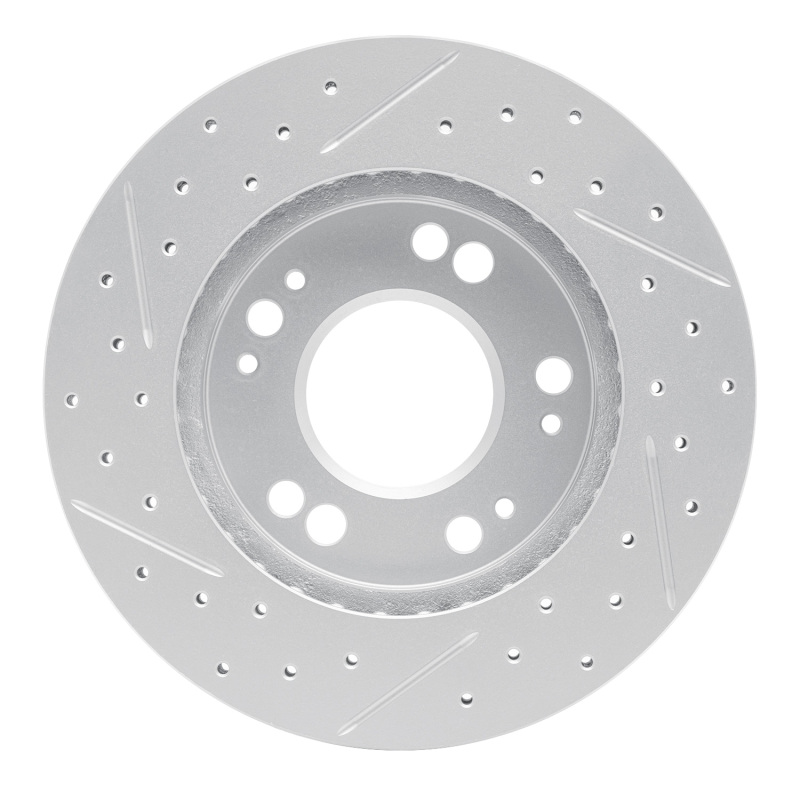 Chrysler Sebring Brake Rotor (1) - Front Right - DFC - Drilled & Slotted Geoperformance - `90-`05