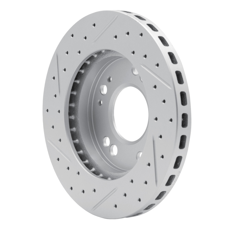 Chrysler Sebring Brake Rotor (1) - Front Right - DFC - Drilled & Slotted Geoperformance - `90-`05