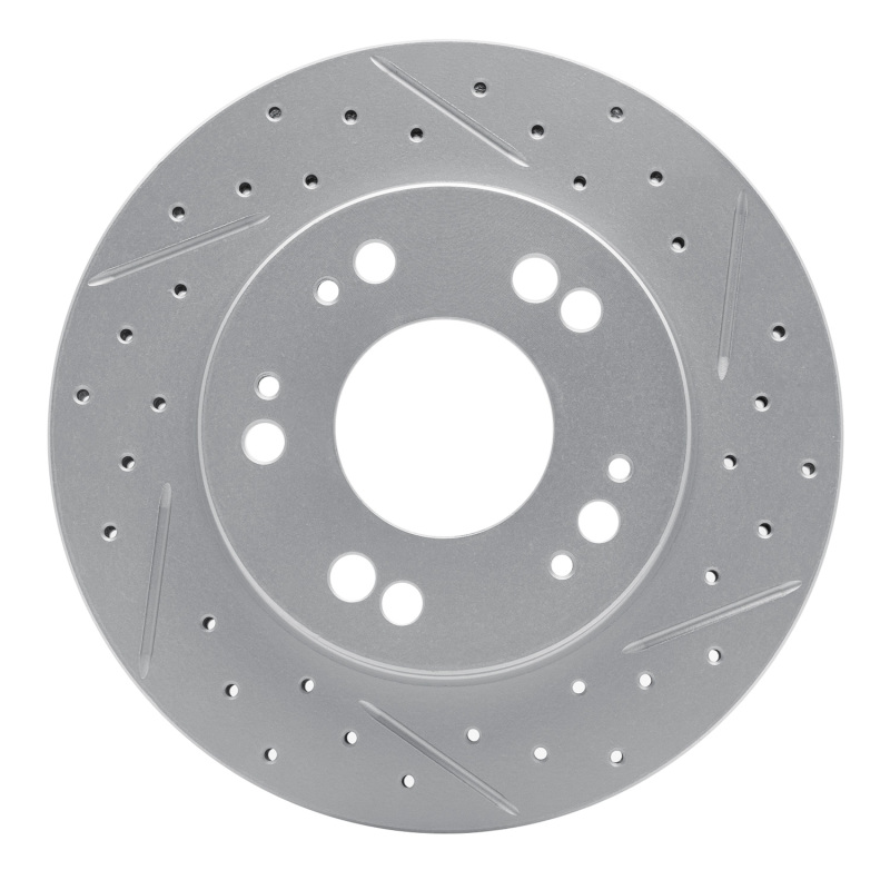 Chrysler Sebring Brake Rotor (1) - Front Right - DFC - Drilled & Slotted Geoperformance - `90-`05