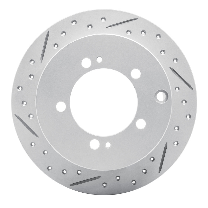 Chrysler Sebring Brake Rotor (1) - Rear Left - DFC - Drilled & Slotted Geoperformance - `94-`07