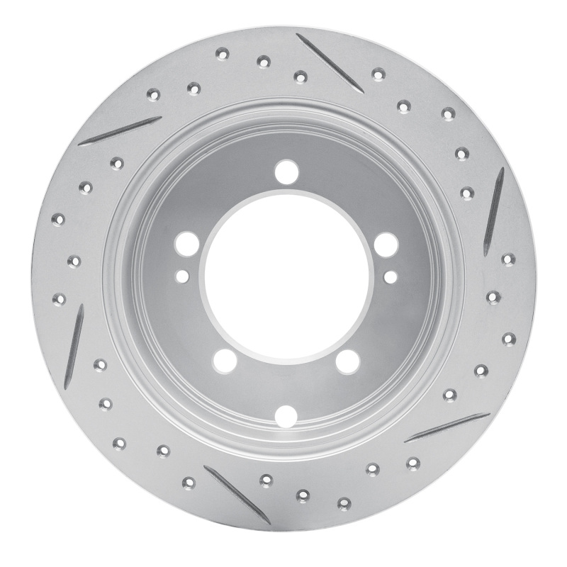 Chrysler Sebring Brake Rotor (1) - Rear Left - DFC - Drilled & Slotted Geoperformance - `94-`07
