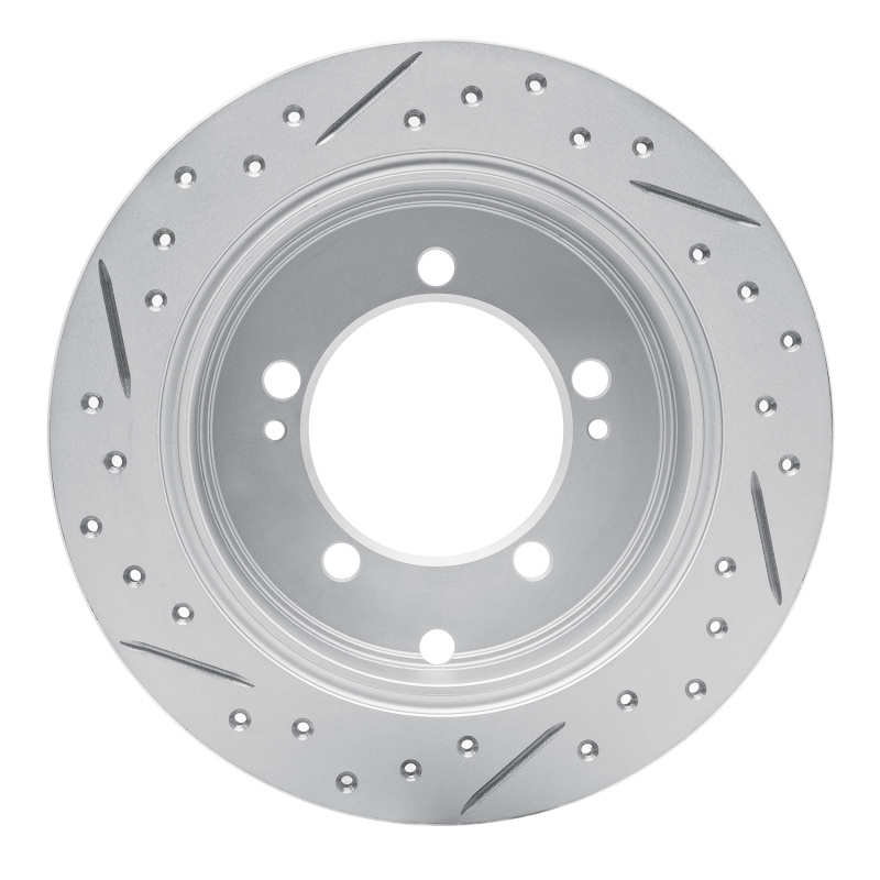 Chrysler Sebring Brake Rotor (1) - Rear Right - DFC - Drilled & Slotted Geoperformance - `94-`07
