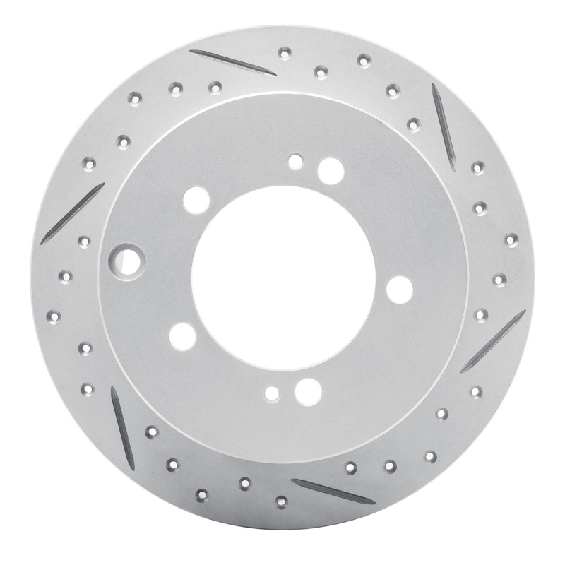 Chrysler Sebring Brake Rotor (1) - Rear Right - DFC - Drilled & Slotted Geoperformance - `94-`07