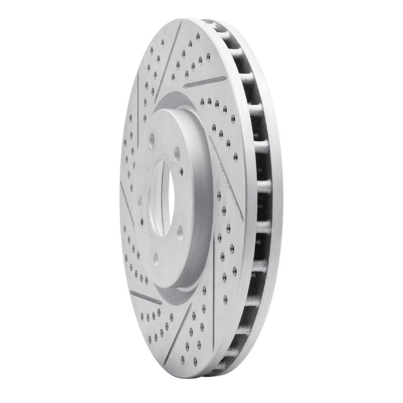 Mitsubishi Lancer Brake Rotor (1) - Front Left - DFC - Drilled & Slotted Geoperformance - `03-`06