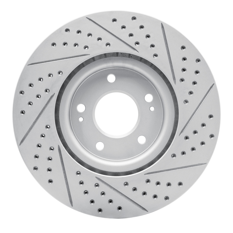 Mitsubishi Lancer Brake Rotor (1) - Front Left - DFC - Drilled & Slotted Geoperformance - `03-`06