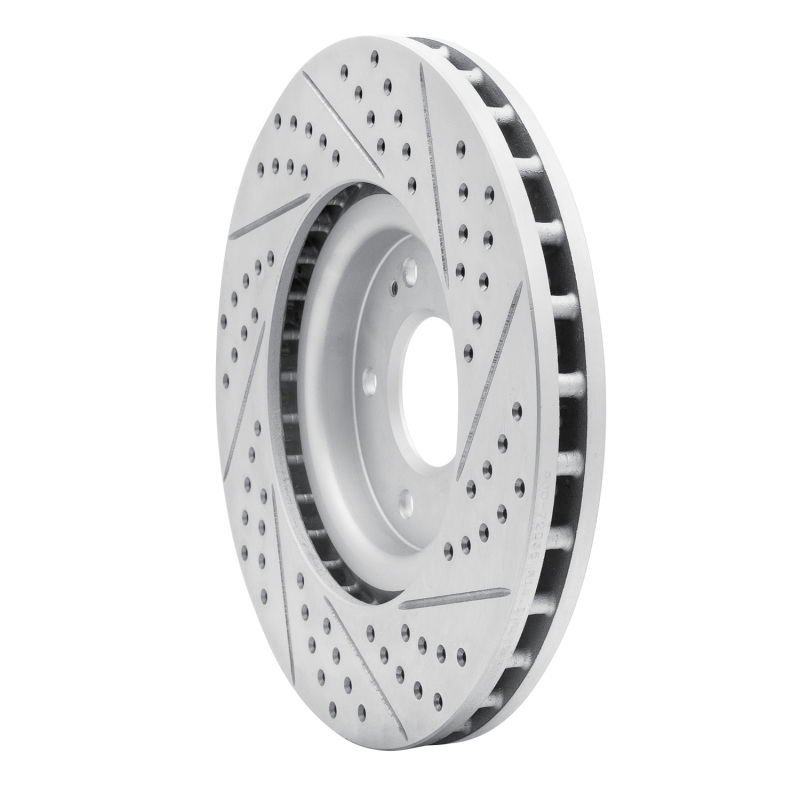 Mitsubishi Lancer Brake Rotor (1) - Front Left - DFC - Drilled & Slotted Geoperformance - `03-`06