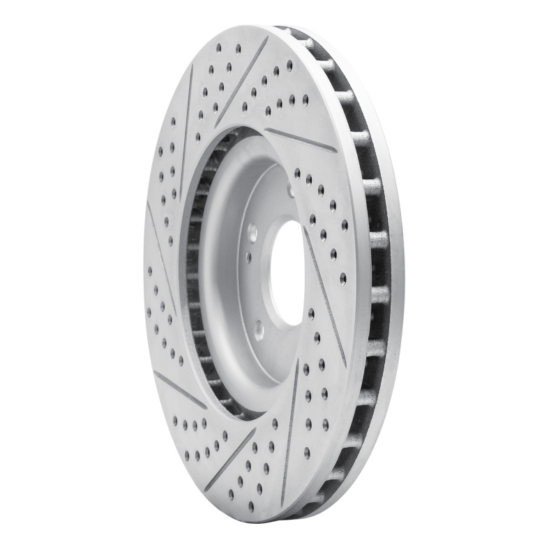 Mitsubishi Lancer Brake Rotor (1) - Front Right - DFC - Drilled & Slotted Geoperformance - `03-`06