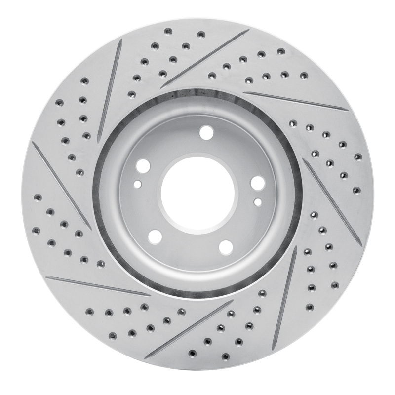 Mitsubishi Lancer Brake Rotor (1) - Front Right - DFC - Drilled & Slotted Geoperformance - `03-`06