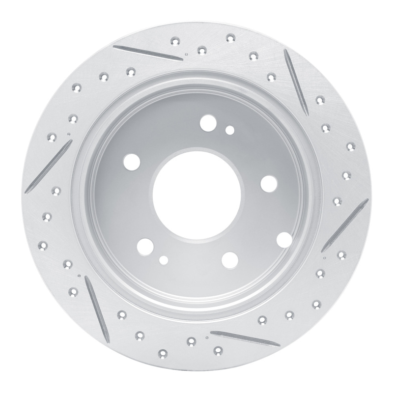 Mitsubishi Galant Brake Rotor (1) - Rear Left - DFC - Geoperformance Drilled & Slotted - `04-`12