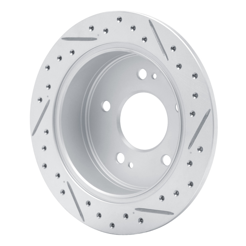 Mitsubishi Galant Brake Rotor (1) - Rear Left - DFC - Geoperformance Drilled & Slotted - `04-`12