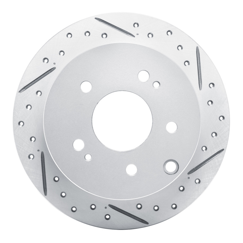 Mitsubishi Galant Brake Rotor (1) - Rear Right - DFC - Geoperformance Rotor - Drilled and Slotted - `04-`12