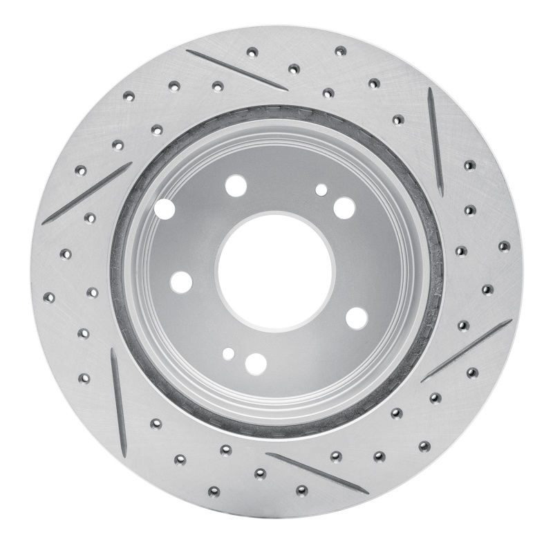 Mitsubishi Eclipse Brake Rotor (1) - Rear Left - DFC - Drilled & Slotted Geoperformance - `06-`12