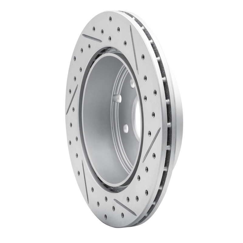 Mitsubishi Eclipse Brake Rotor (1) - Rear Left - DFC - Drilled & Slotted Geoperformance - `06-`12