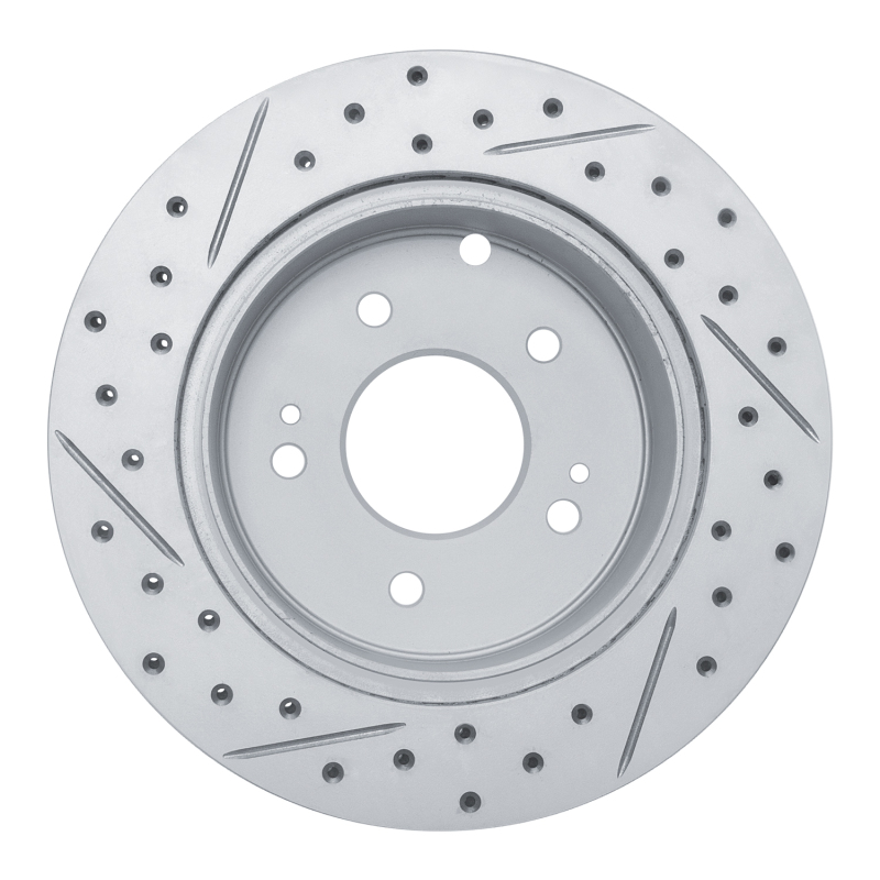 Mitsubishi Eclipse Brake Rotor (1) - Rear Right - DFC - Drilled & Slotted Geoperformance - `06-`12
