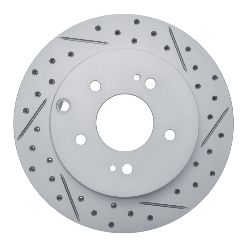 Mitsubishi Eclipse Brake Rotor (1) - Rear Right - DFC - Drilled & Slotted Geoperformance - `06-`12