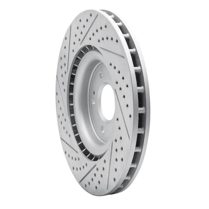 Mitsubishi Lancer Brake Rotor (1) - Front Right - DFC - Geoperformance Drilled & Slotted - `08-`15