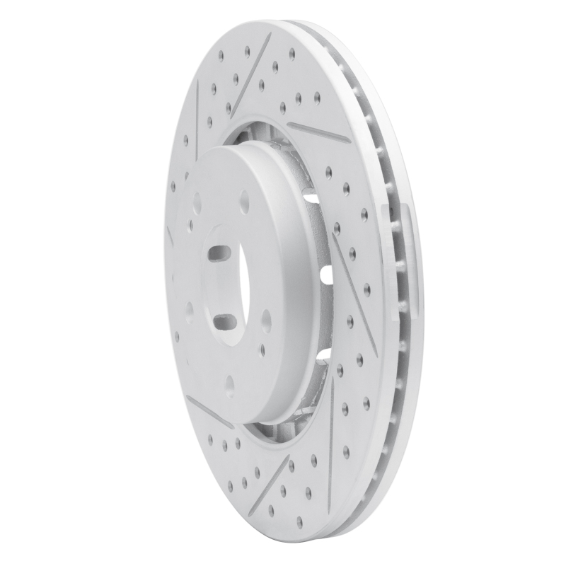 Mitsubishi Lancer Brake Rotor (1) - Front Left - DFC - Drilled & Slotted Geoperformance - `09-`15