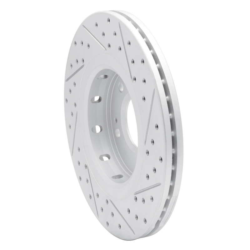 Mitsubishi Lancer Brake Rotor (1) - Front Left - DFC - Drilled & Slotted Geoperformance - `09-`15