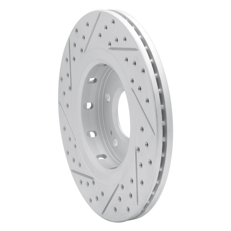 Mitsubishi Lancer Brake Rotor (1) - Front Right - DFC - Geoperformance Rotor - Drilled and Slotted - `09-`15