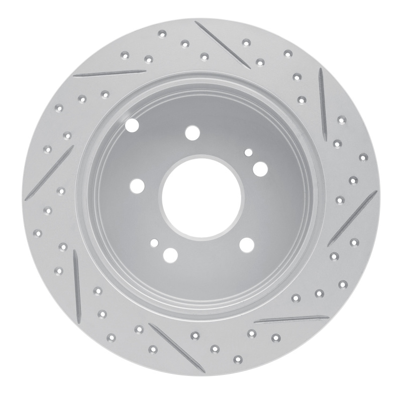 Mitsubishi Grandis Brake Rotor (1) - Rear Left - DFC - Drilled & Slotted Geoperformance - `04-`11