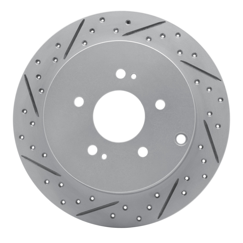 Mitsubishi Grandis Brake Rotor (1) - Rear Left - DFC - Drilled & Slotted Geoperformance - `04-`11